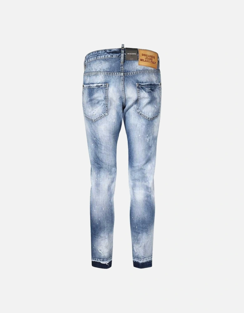 Cool Guy Cropped Blue Denim Pants