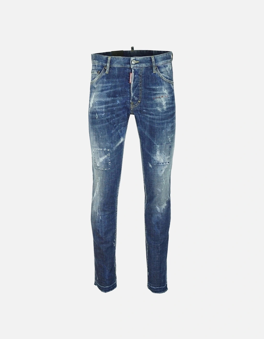 Cool Guy Jean Blue Frayed Denim Pants, 5 of 4