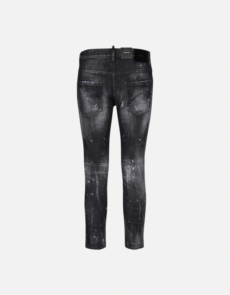 Skater Jean Black Faded Denim Pants