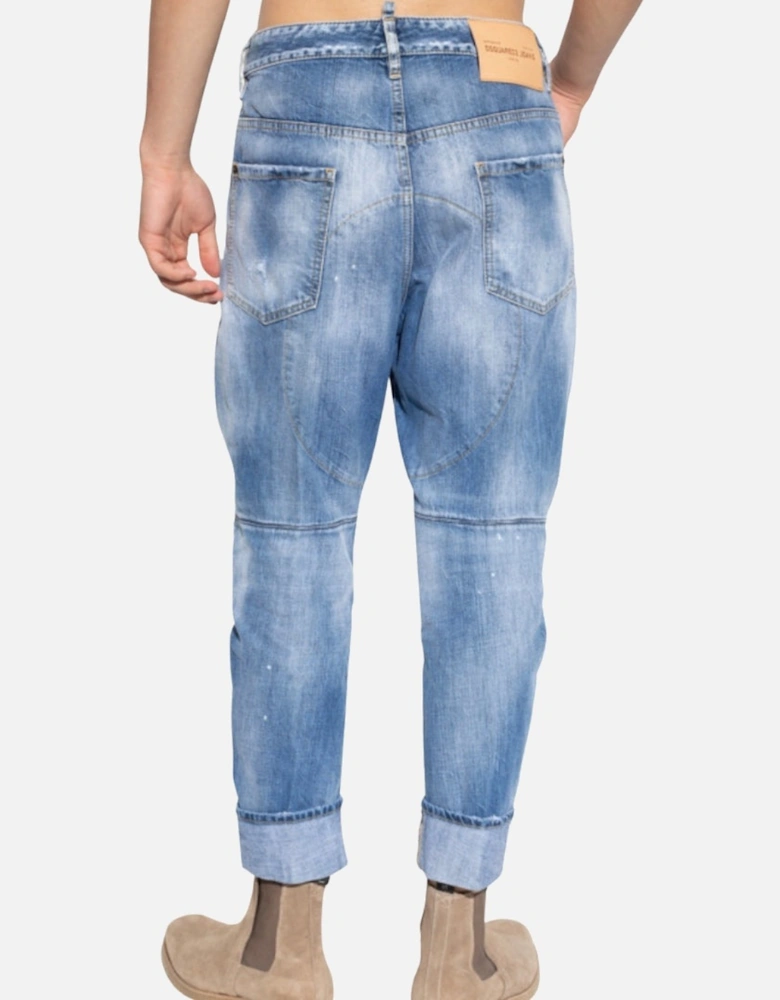 Tailored Combat Jean Blue Denim Pants