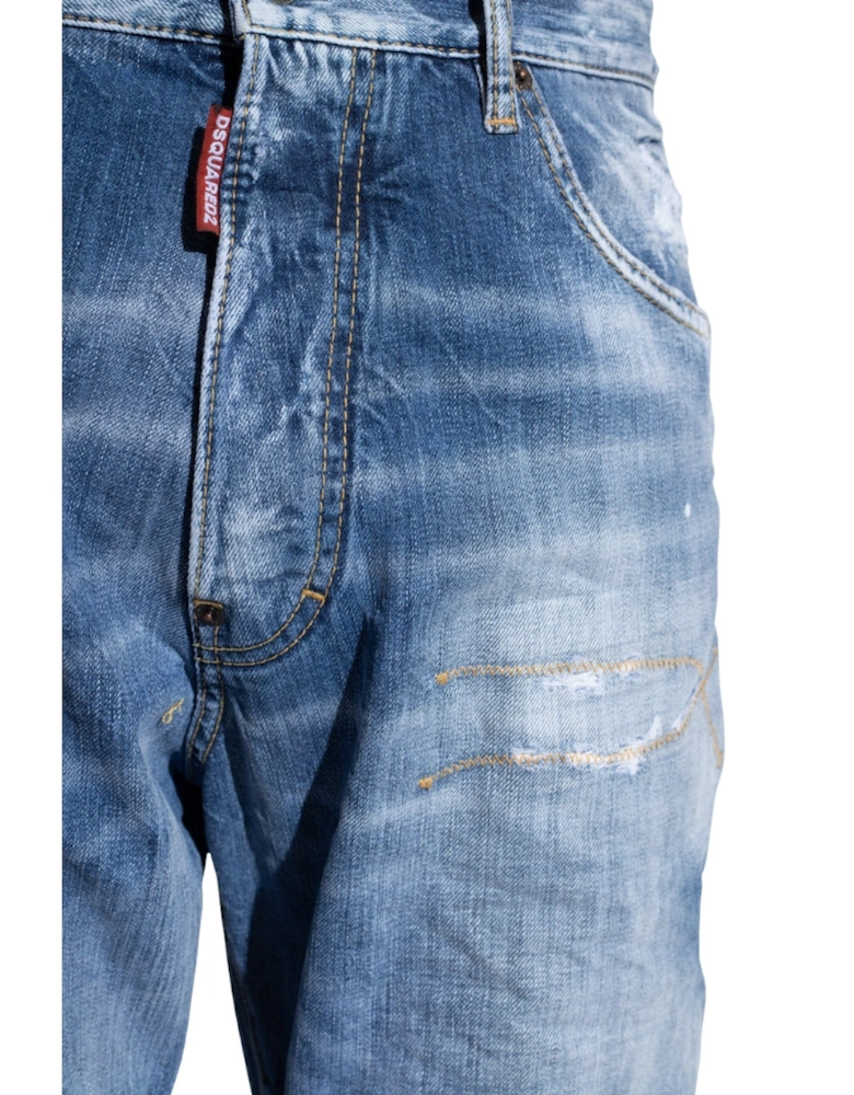Tailored Combat Jean Blue Denim Pants