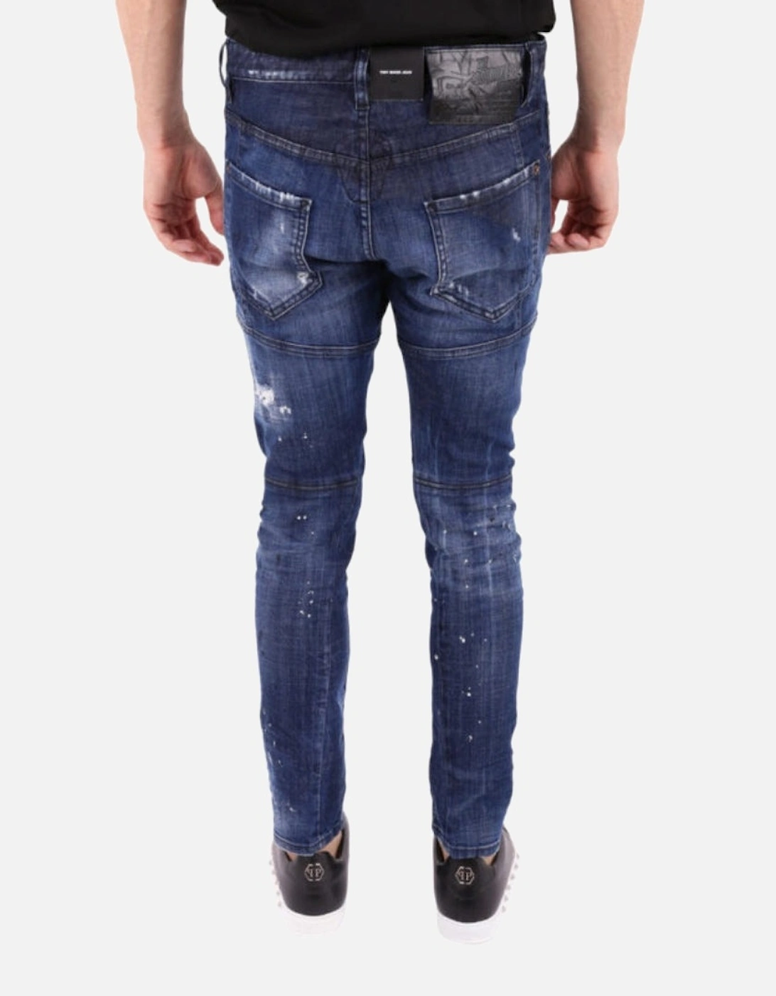Tidy Biker Jean Dark Blue Denim Pants