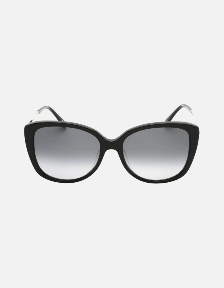 Lorene/F/S 0Grey Shaded Lens Black Sunglasses