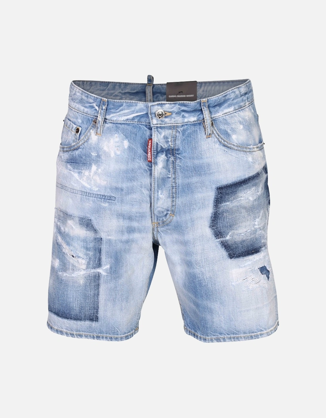 Marine Shorts Light Blue Denim Shorts, 3 of 2
