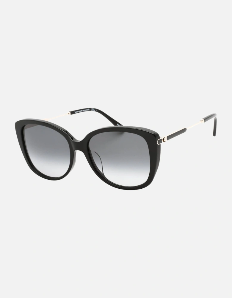 Lorene/F/S 0Grey Shaded Lens Black Sunglasses