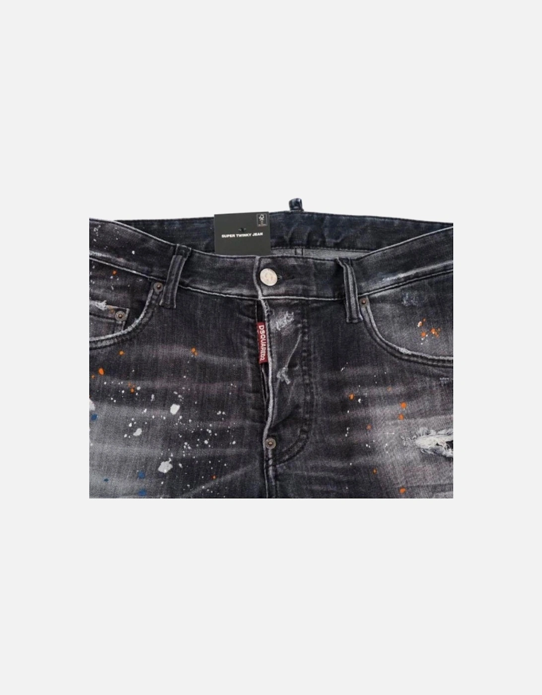 Super Twinky Jean Black Ripped Denim Pants