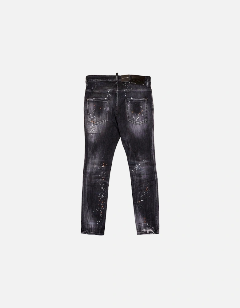 Super Twinky Jean Black Ripped Denim Pants