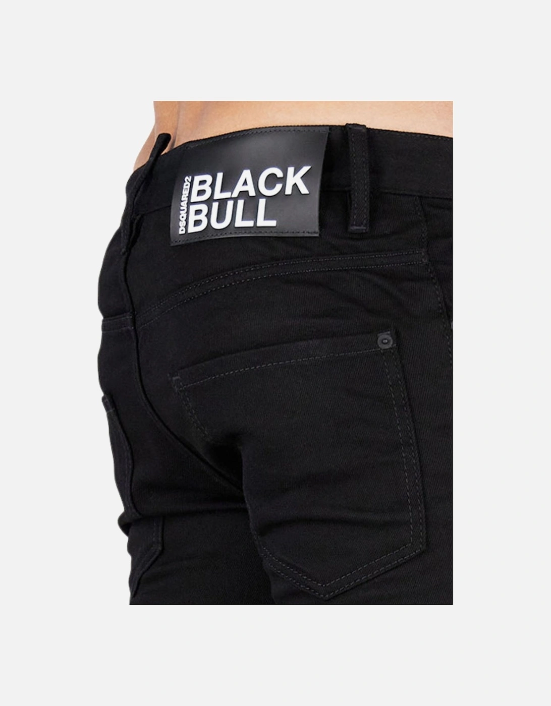 Black Bull Badge Black Denim Pants