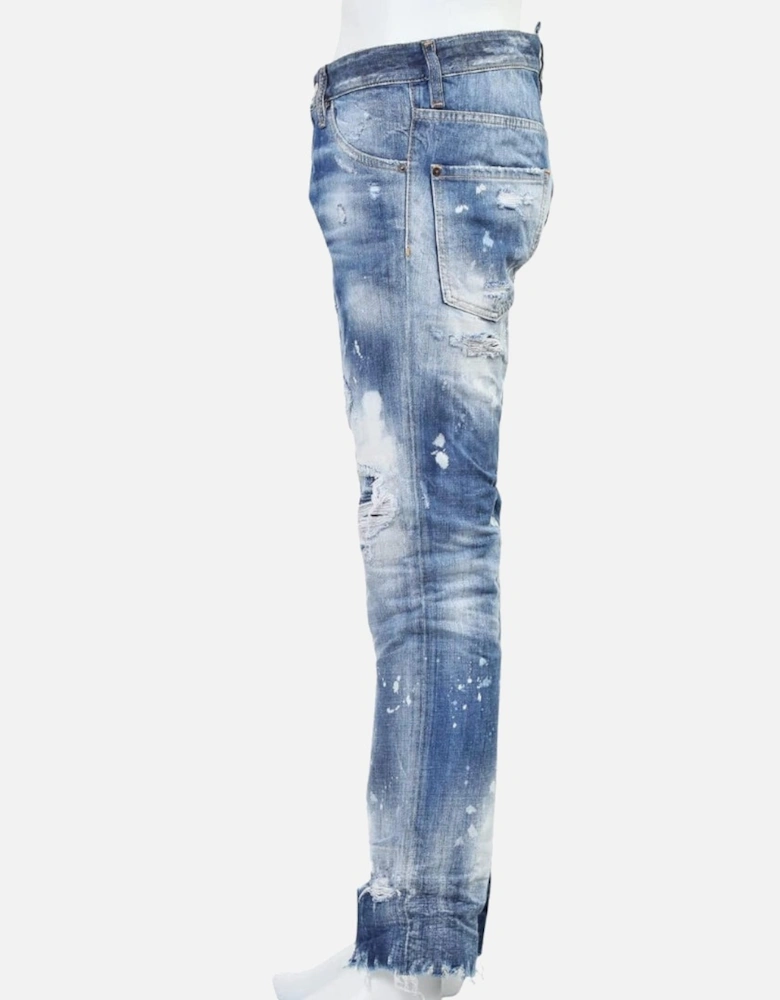 Cool Guy Jean Blue Distressed Denim Pants