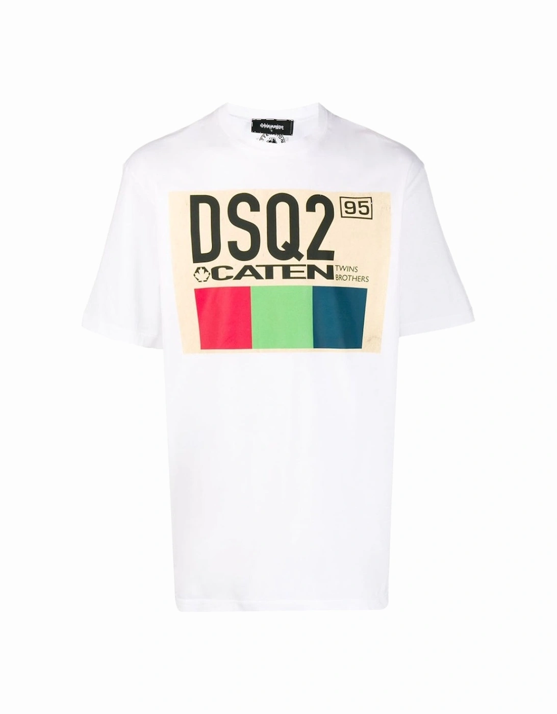 DSQ2 95 Caten Logo White T-Shirt, 3 of 2