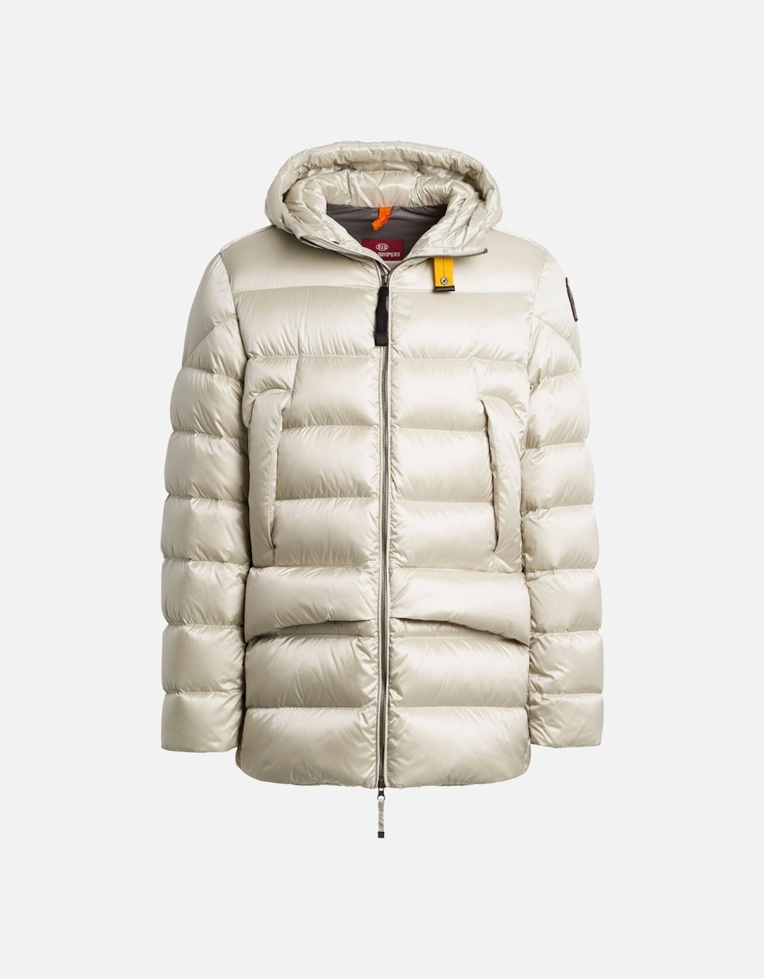 Rolph Pelican White Long Hooded Down Jacket, 4 of 3