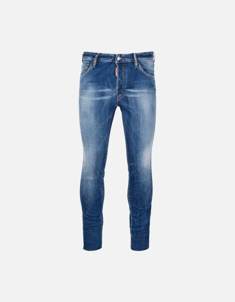 Cool Guy Cropped Blue Denim Pants