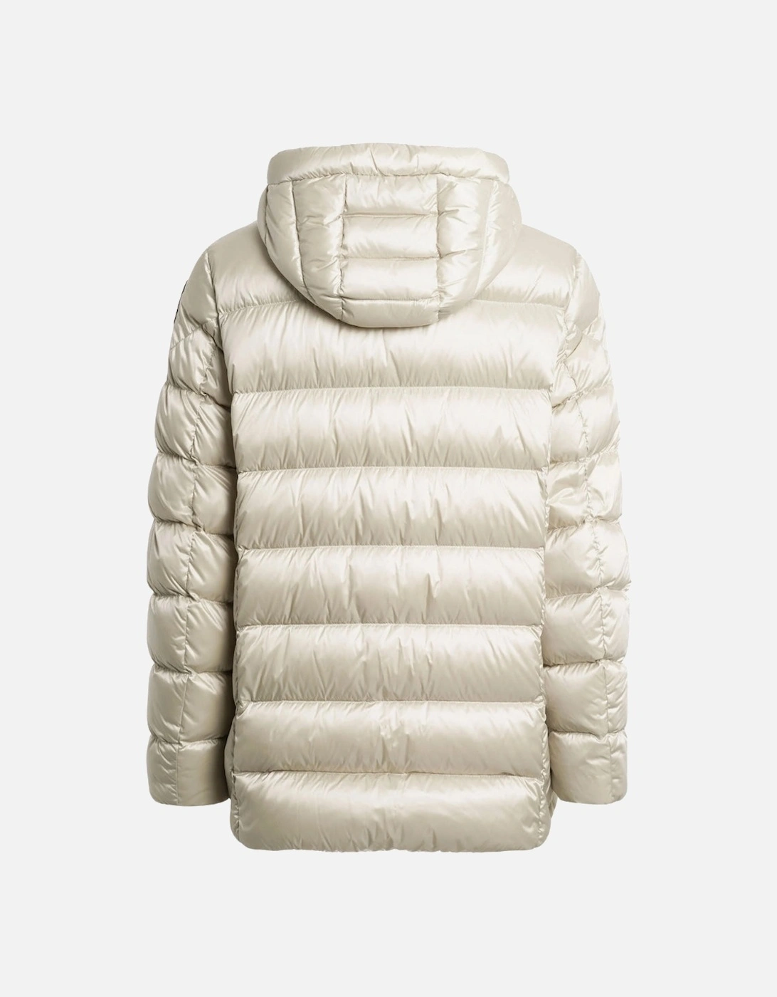 Rolph Pelican White Long Hooded Down Jacket