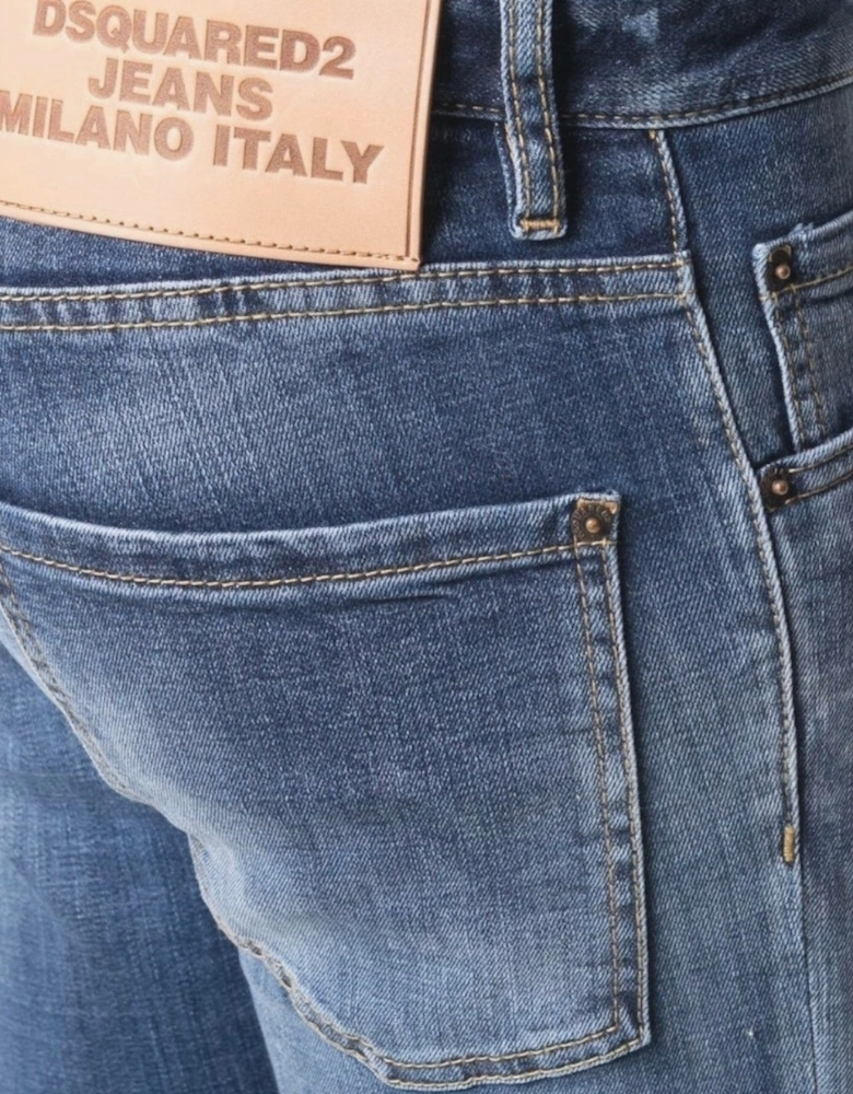 Cool Guy Cropped Blue Denim Pants