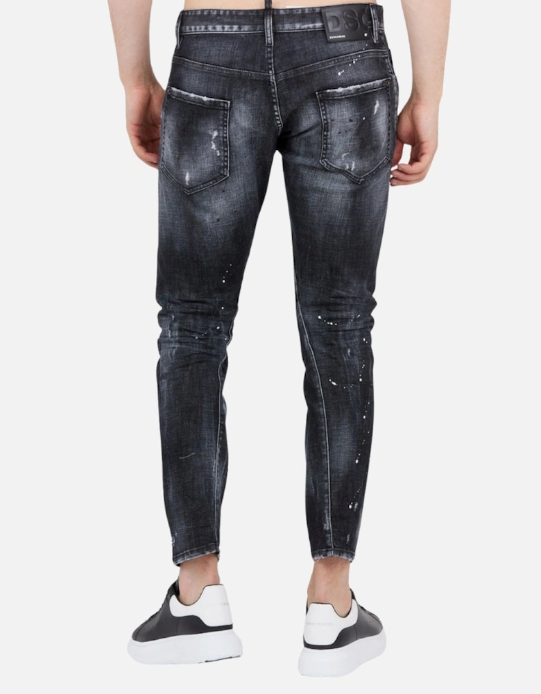 Sexy Twist Jean Black Denim Pants