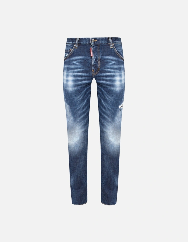 Sexy Twist Jean Dark Blue Denim Pants