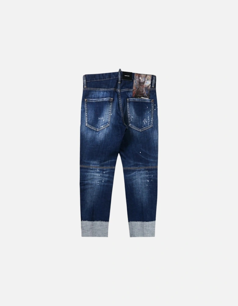 Sailor Jean Dark Blue Patch Denim Pants