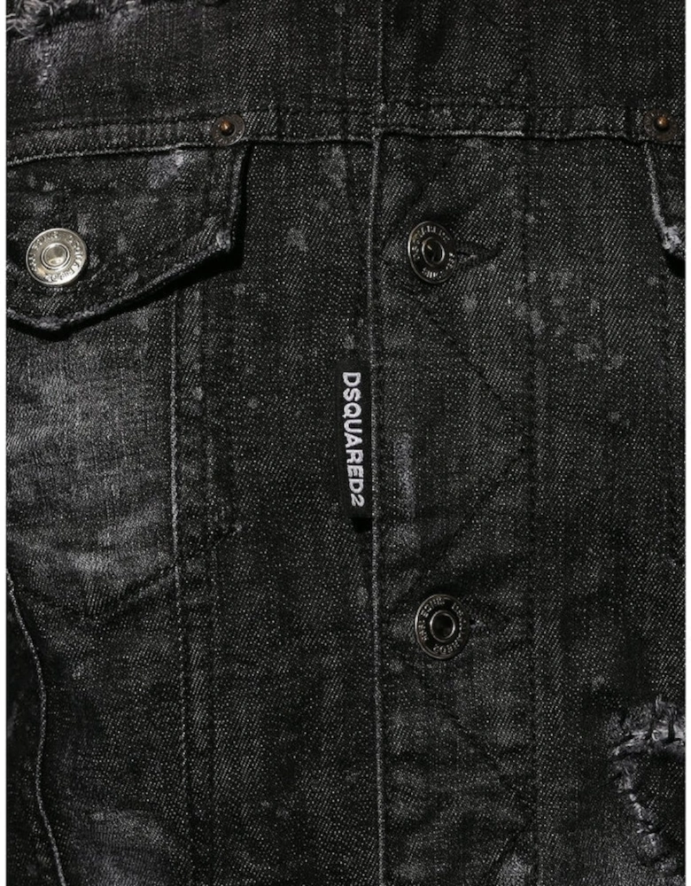 Dan Jean Black Denim Jacket