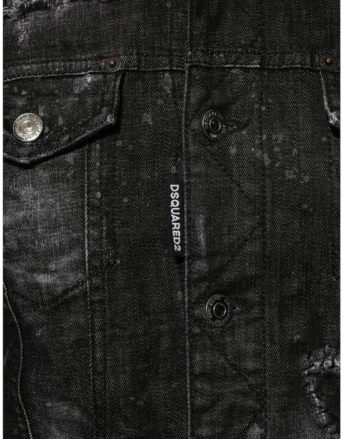 Dan Jean Black Denim Jacket