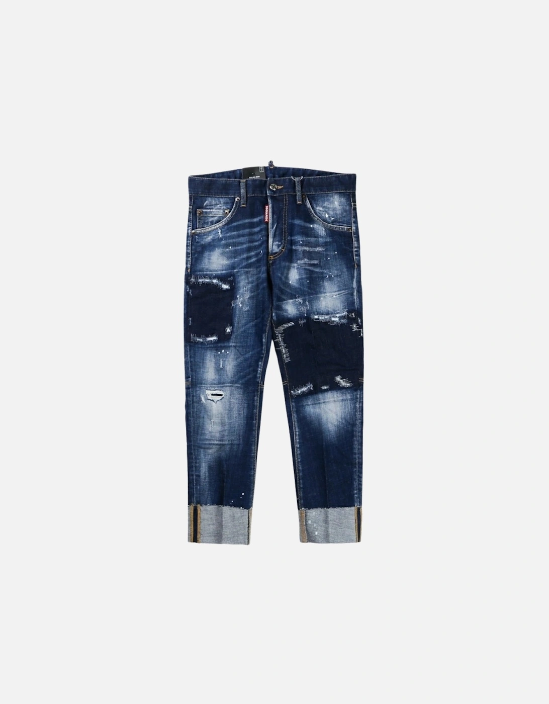 Sailor Jean Dark Blue Patch Denim Pants, 5 of 4