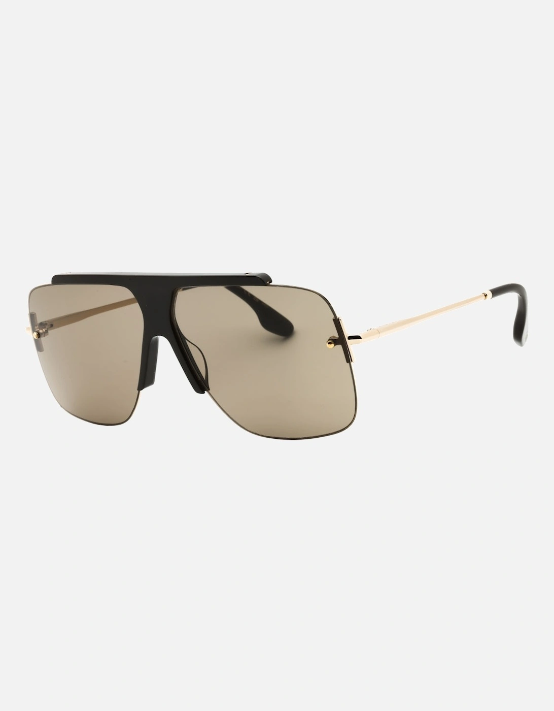 Mocha Brown Lensed Gold Sunglasses