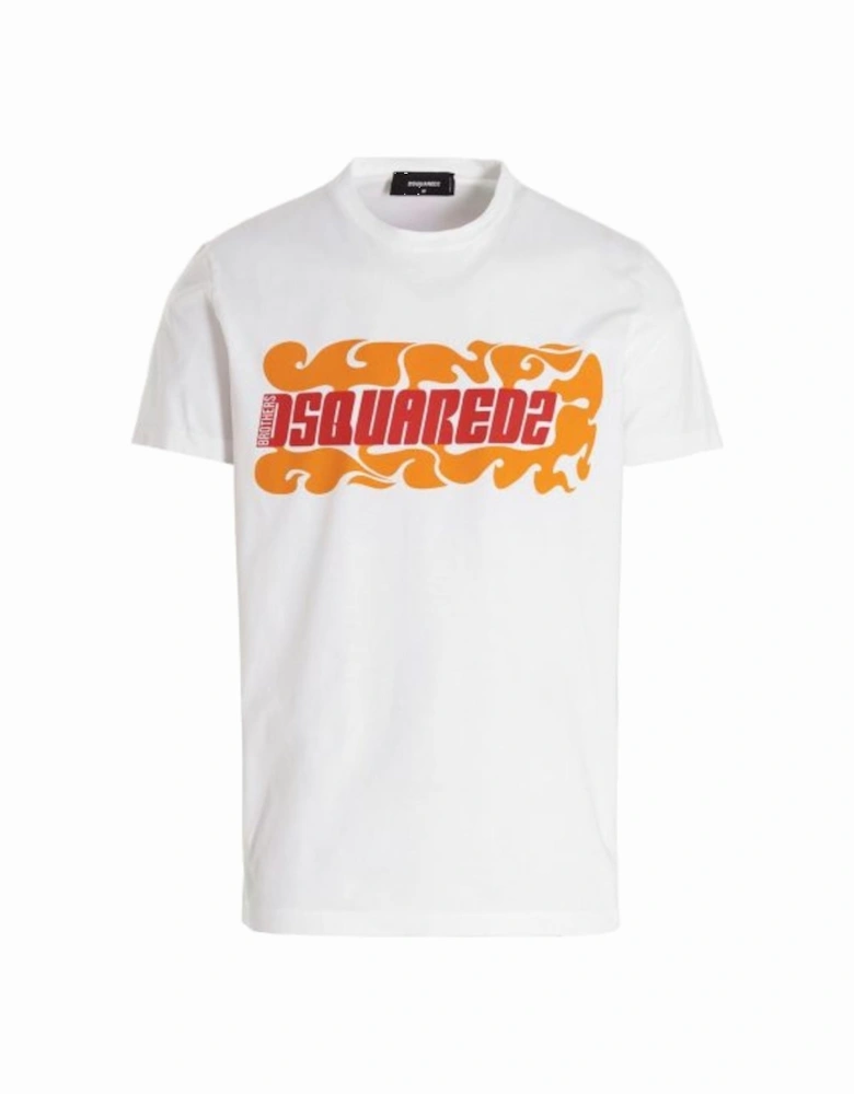 Flame Logo White T-Shirt