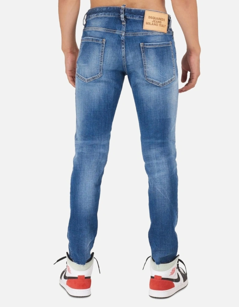 Slim Cropped Jean Blue Denim Pants