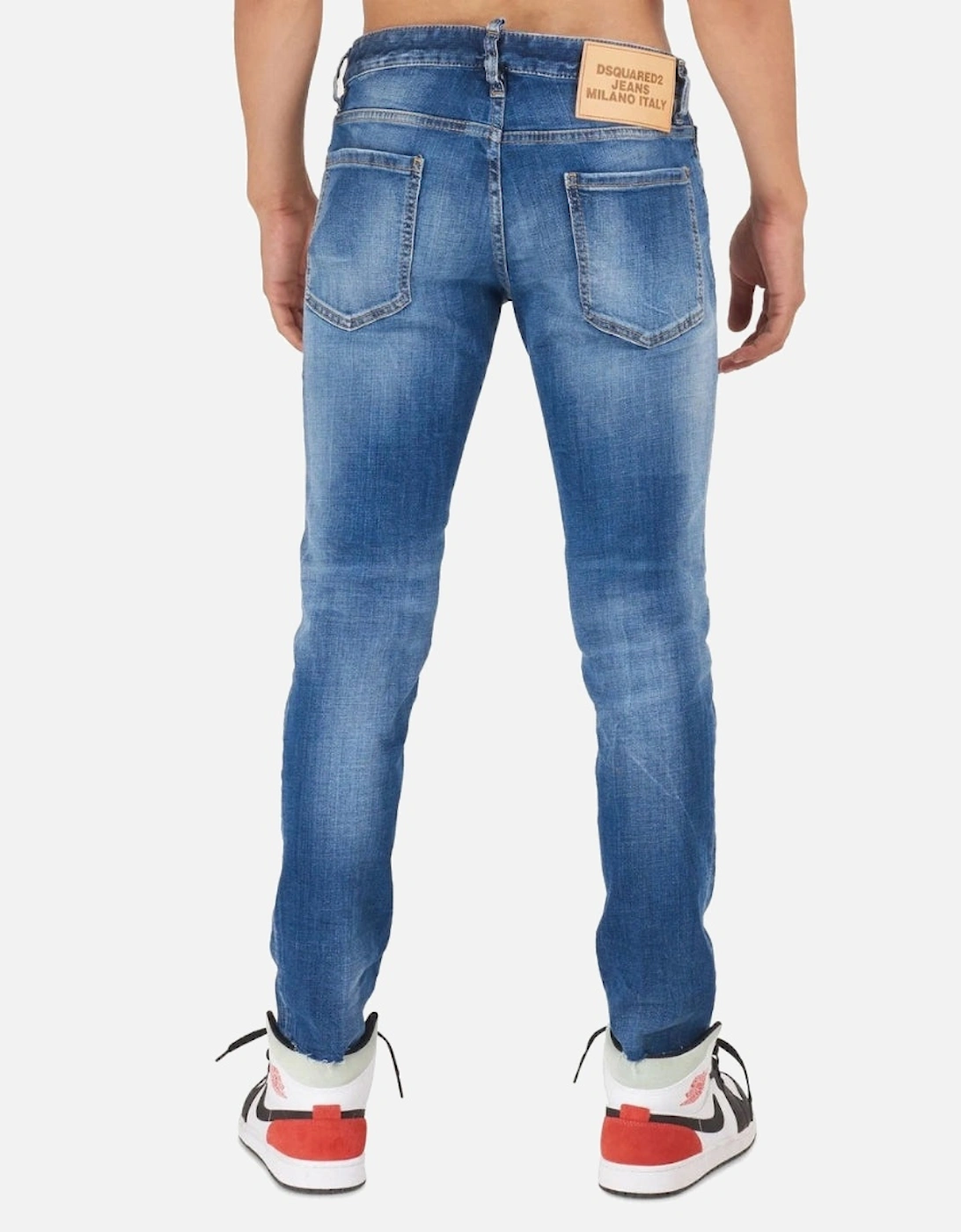 Slim Cropped Jean Blue Denim Pants