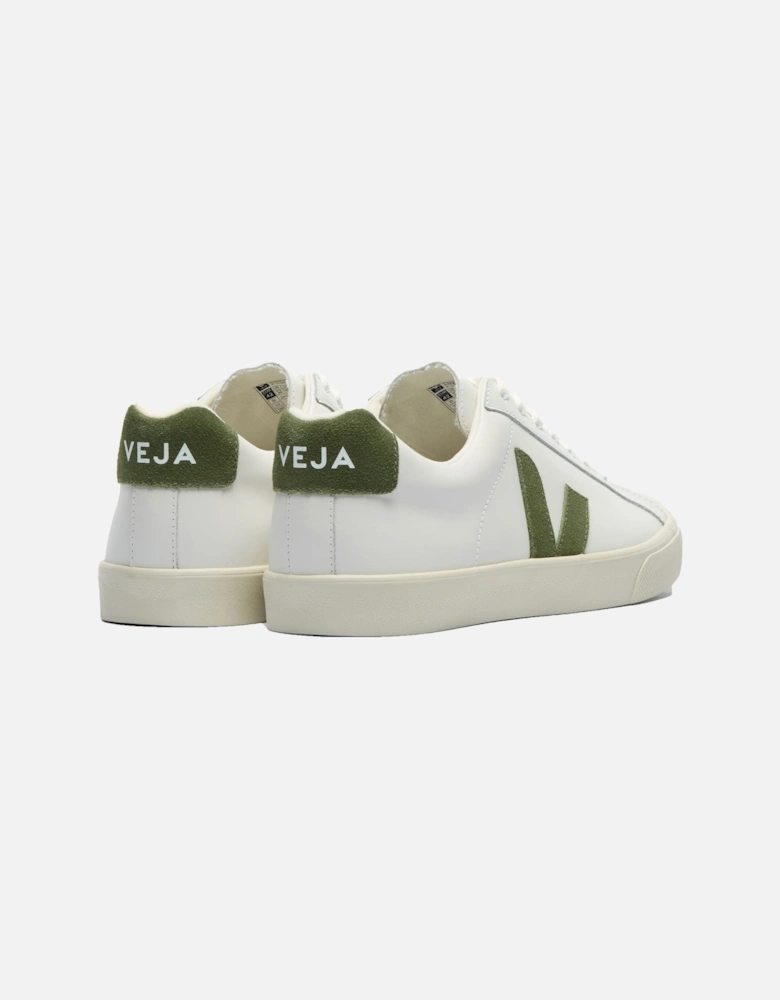 ESPLAR LOGO LEATHER TRAINER EXTRA-WHITE_KIWI