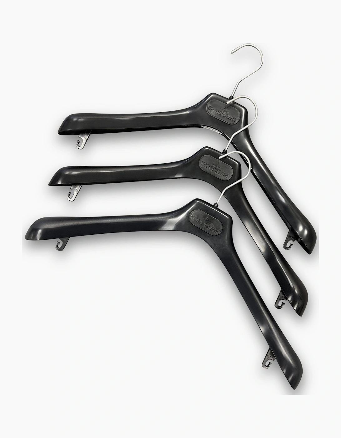 Stone Island Coat Hangers (Pack of 3) - Black