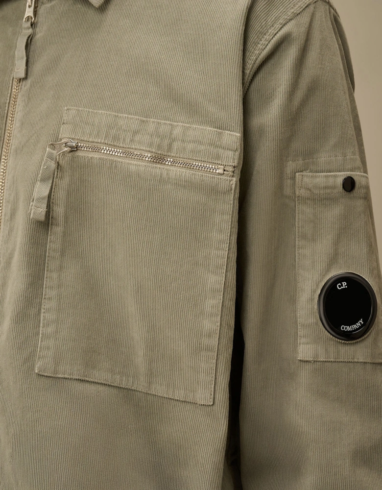 CORDUROY ZIP OVERSHIRT