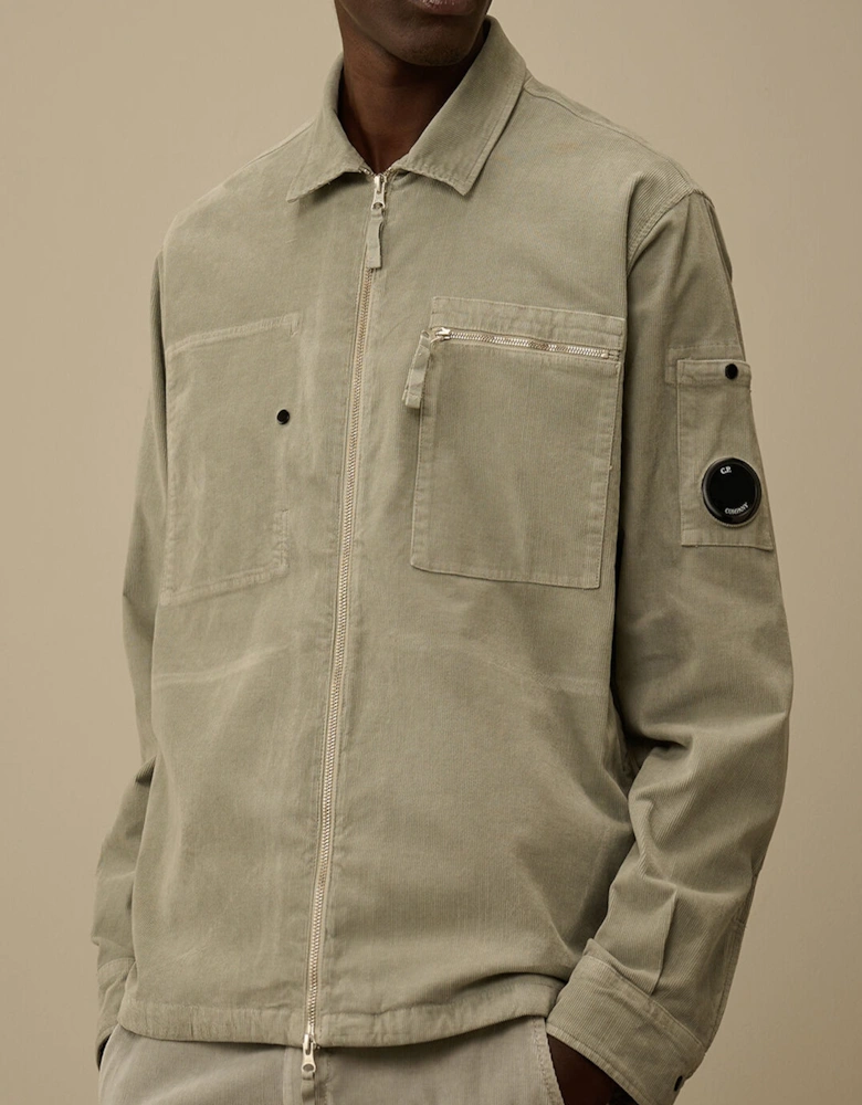 CORDUROY ZIP OVERSHIRT