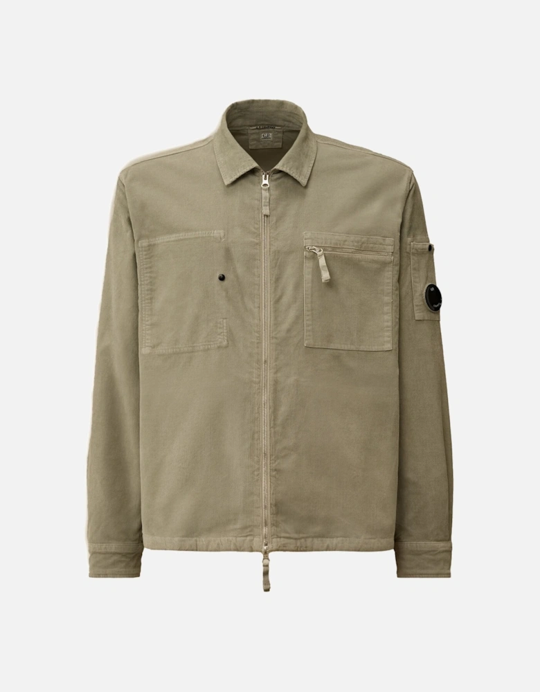 CORDUROY ZIP OVERSHIRT
