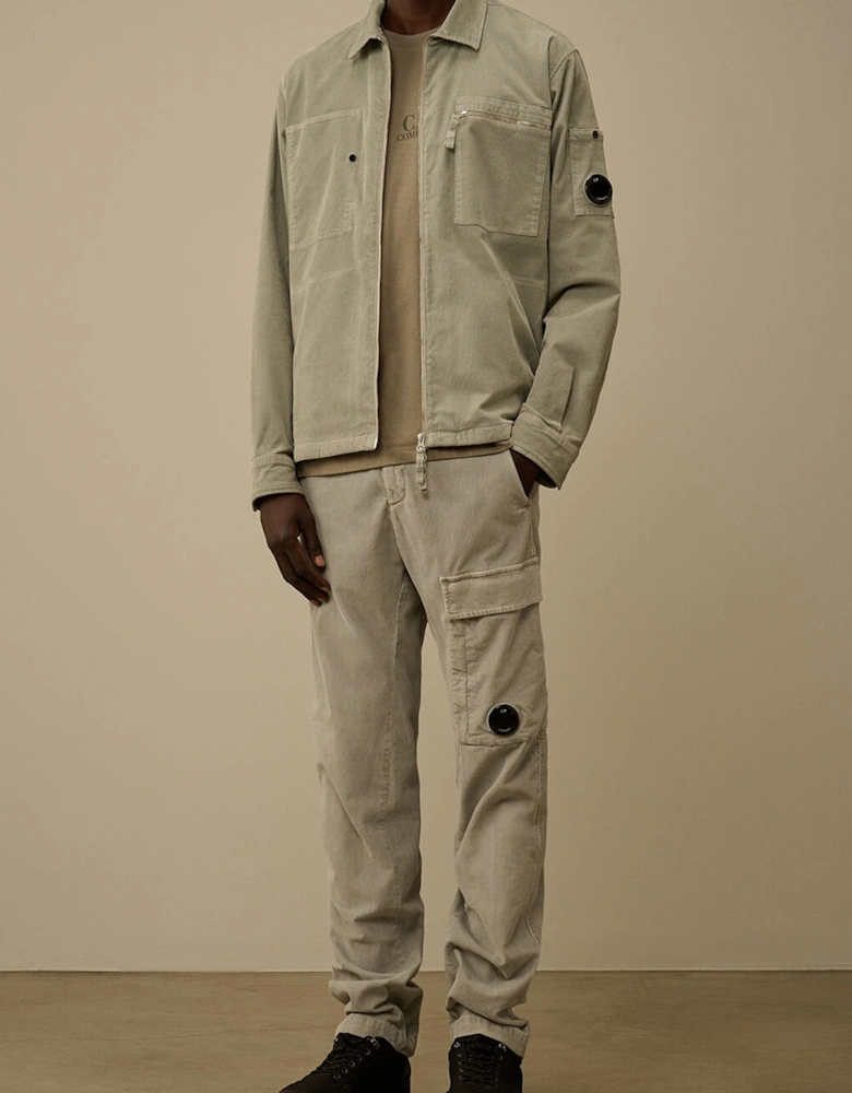CORDUROY ZIP OVERSHIRT