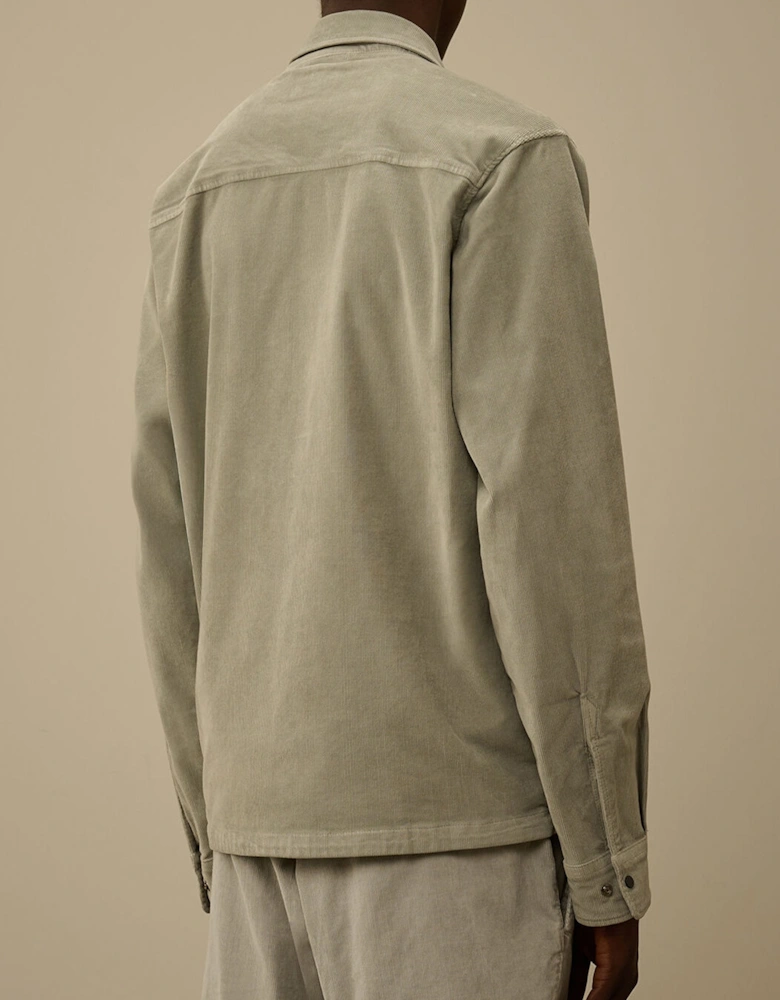 CORDUROY ZIP OVERSHIRT