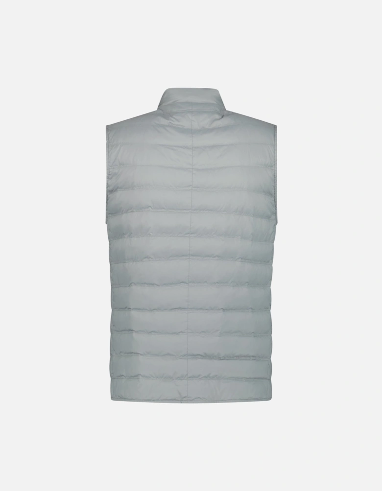 Button-Up Down Gilet Grey