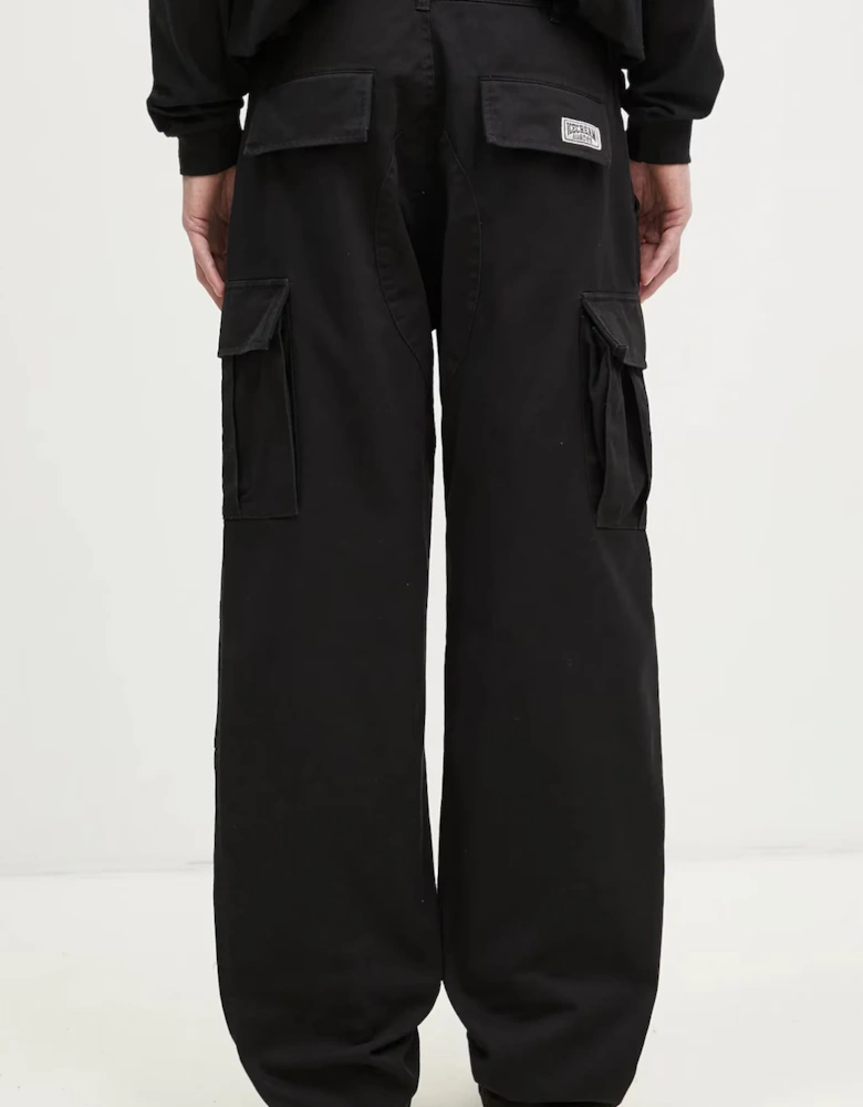 Running Dog Cargo Pant Black Red