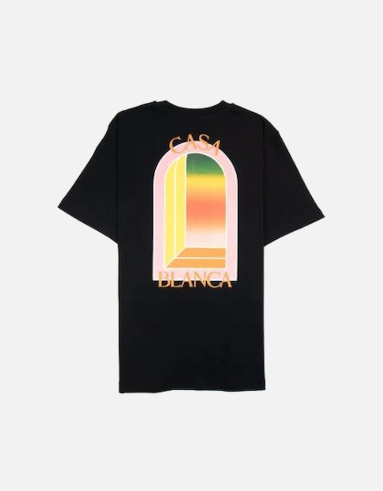 BLACK GRADIENT SHORTS SET