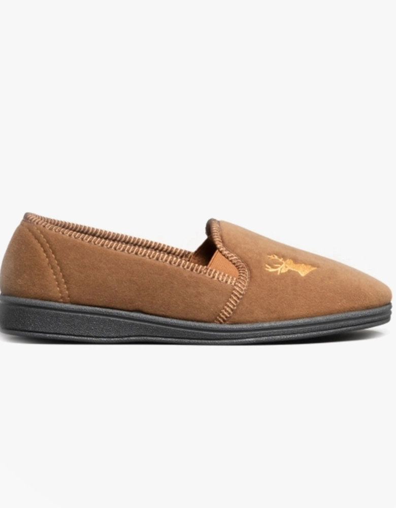 STAG Mens Slippers Tan