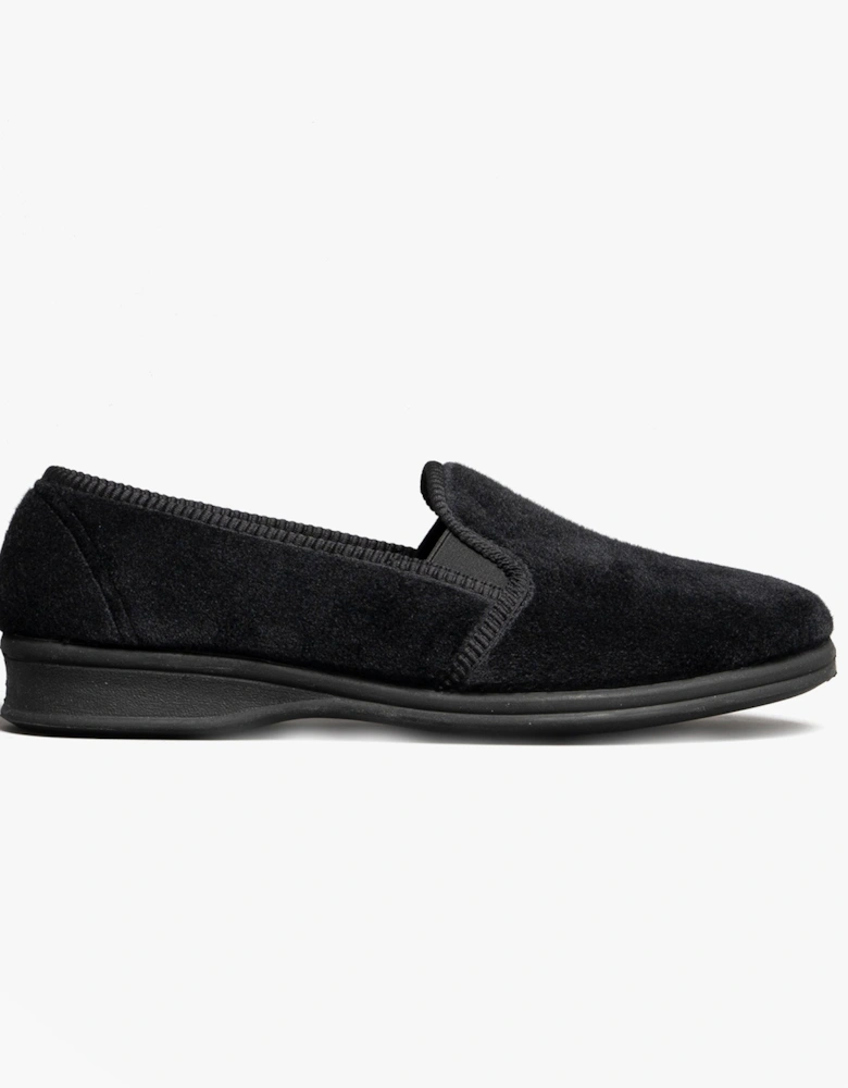 SHEPTON Mens Slippers Black