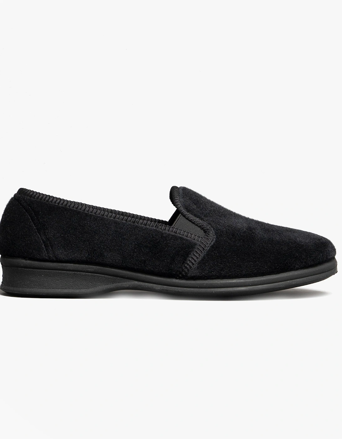 SHEPTON Mens Slippers Black, 7 of 6