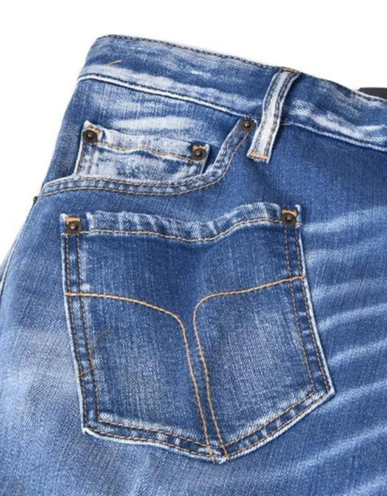 Relax Long Crotch Jean Blue Denim Pants