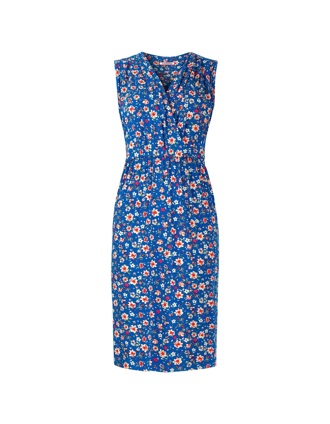 Trinnie Floral Jersey Dress - Blue