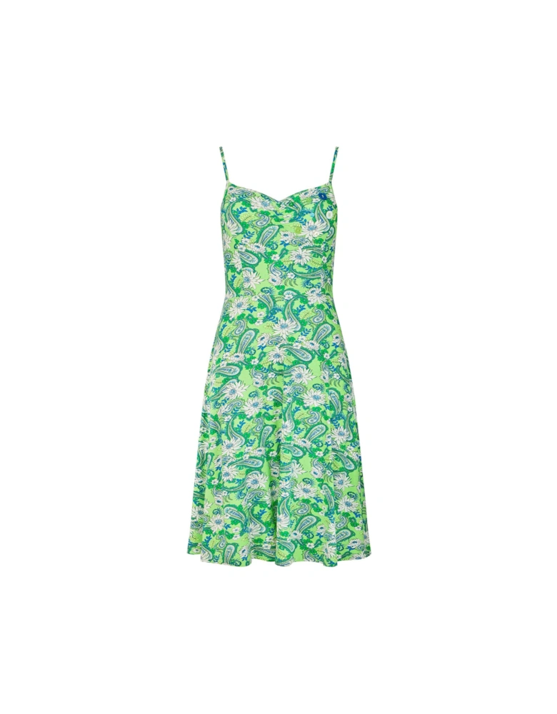 Joanie Printed Jersey Sundress - Green