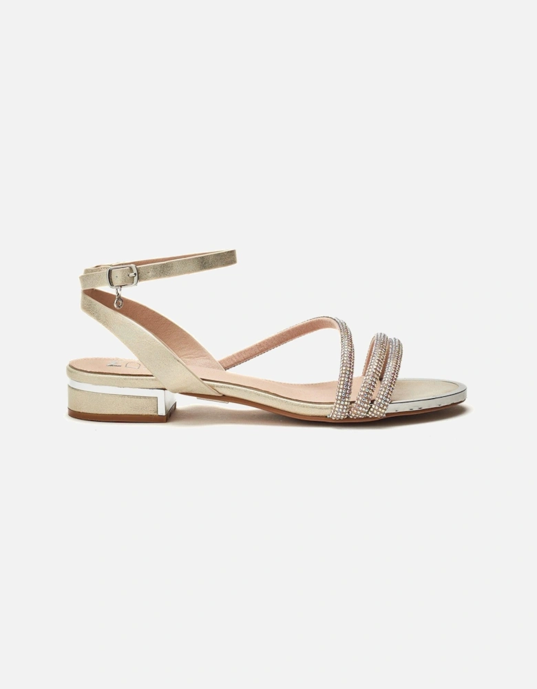 Lyddia Low Smart Sandals - Gold