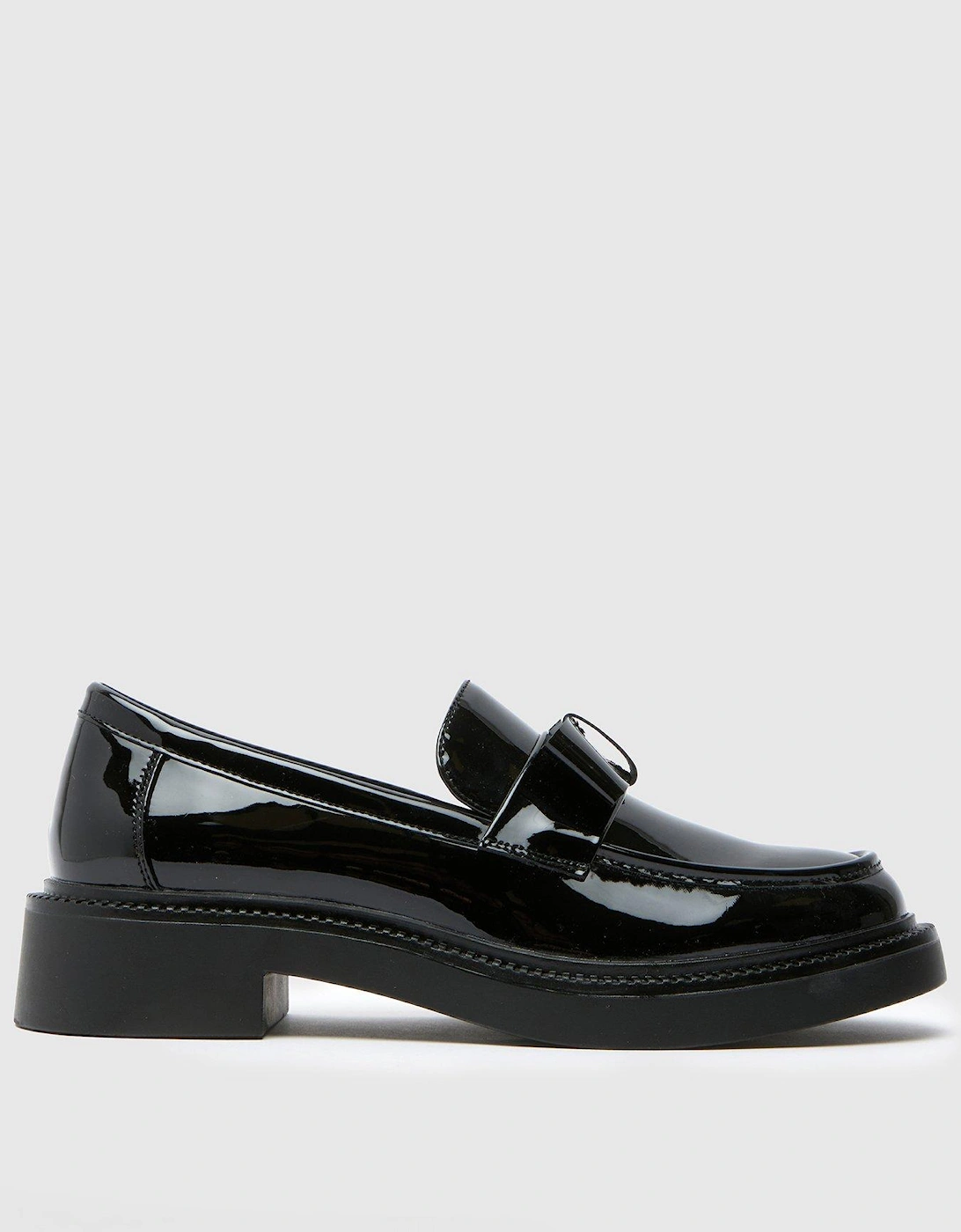 Lidia Patent Bow Loafer - Black, 2 of 1