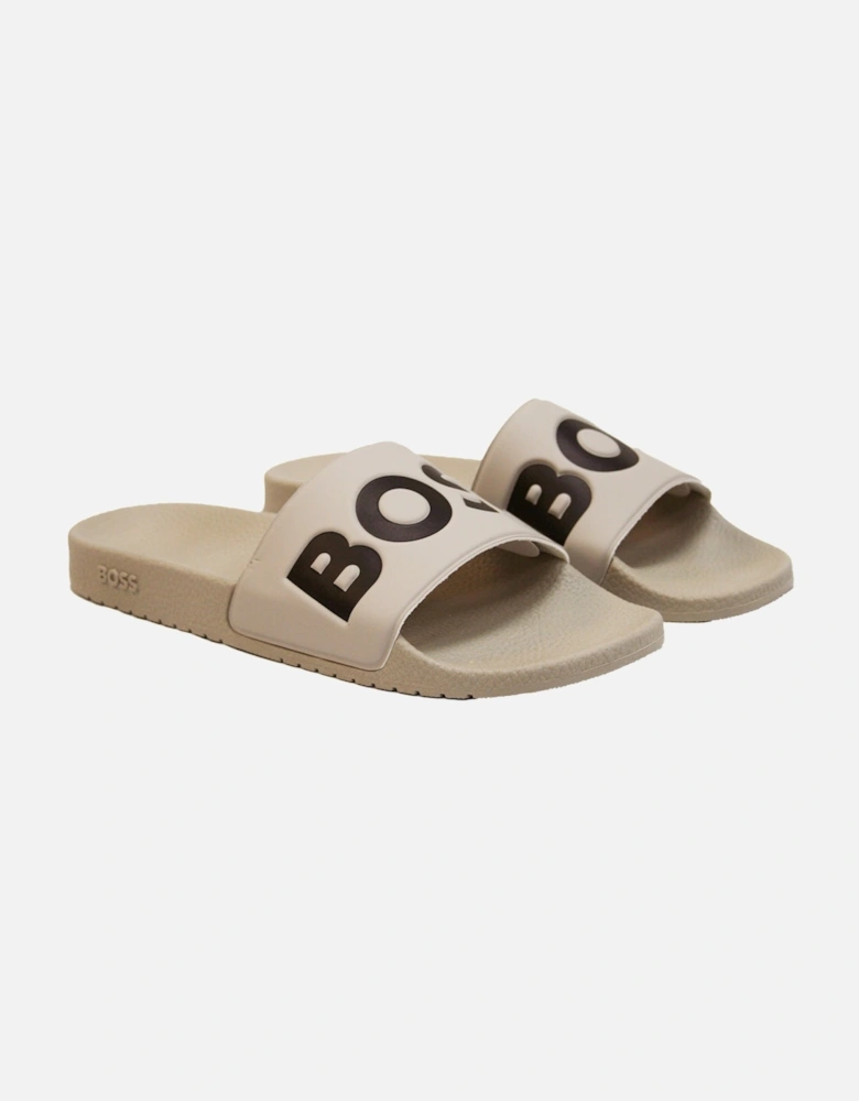 Italian Made Aryeh Sliders, Grey