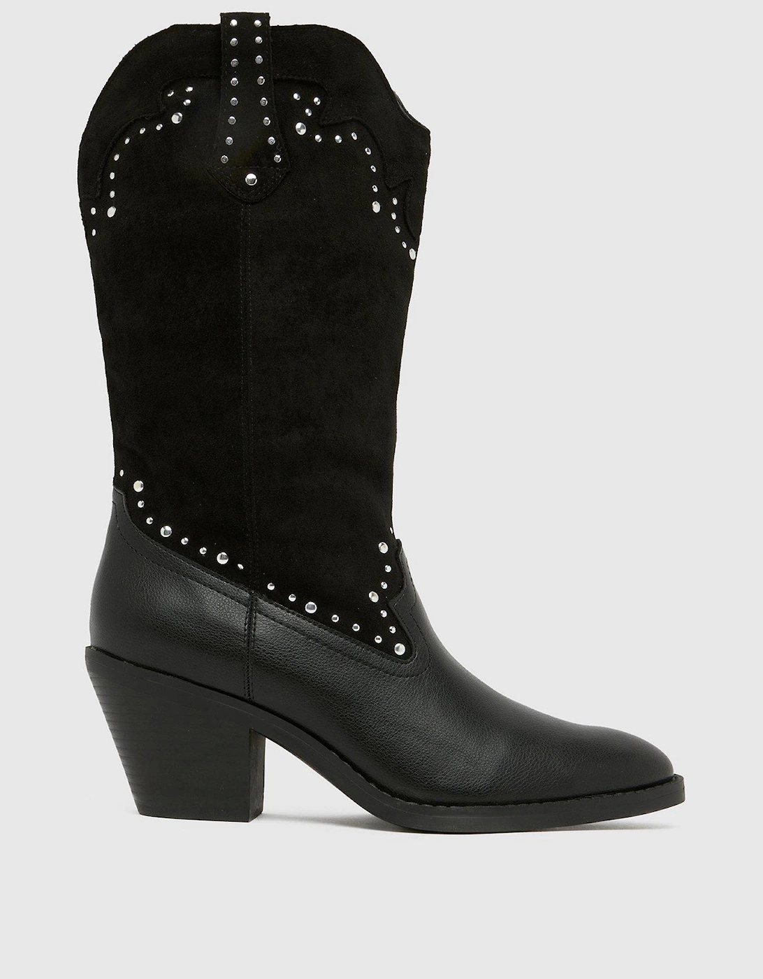 Brielle Studded Western - Black, 2 of 1