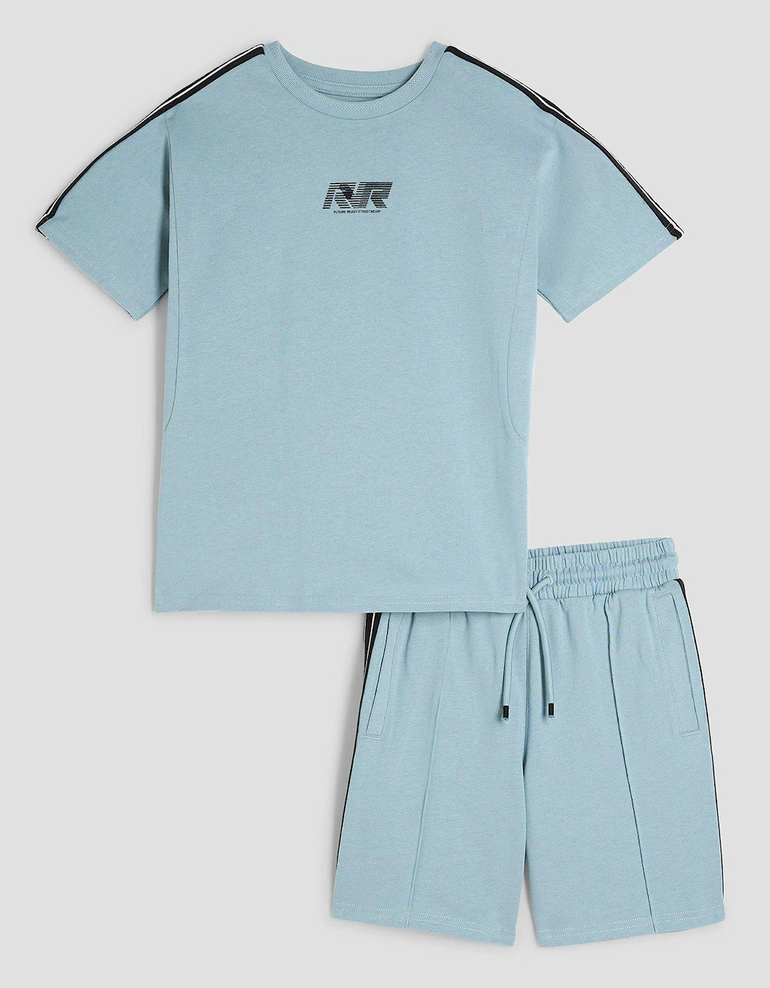 Older Boys RR Tapered T-Shirt Set - Blue, 2 of 1