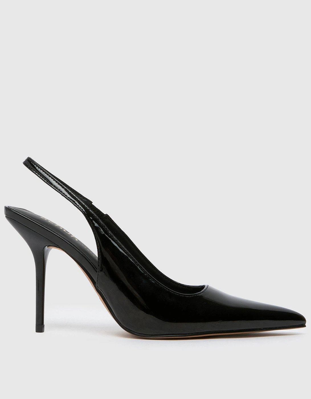 Sade Heeled Sling Back Court Shoe - Black, 2 of 1